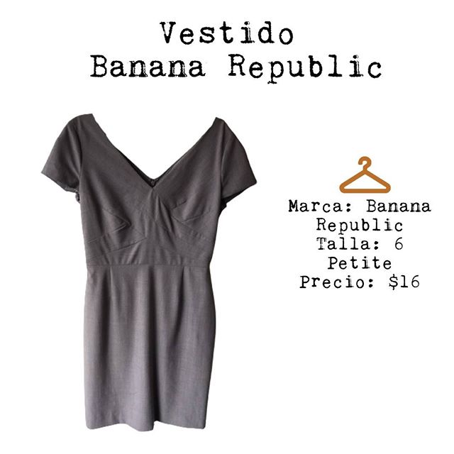 Vestido traslapado escote V ajustado de cintura marca Banana Republic talla 6P (small) trae zipper invisible detrás
#batista #prelovedbananarepublic